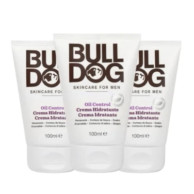 Imagen de BULLDOG Pack de 3 Cremas Hidratantes Anti Grasa para Hombres, x 100 ml