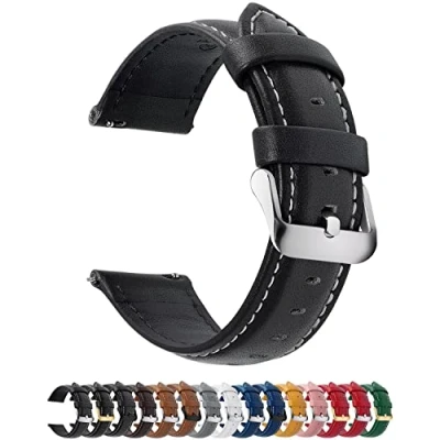 Imagen de Fullmosa Axus Correa Piel Para Reloj,Correa/Banda/Pulsera/Strap 14mm 16mm 18mm 19mm 20mm 22mm 24mm Samsung Galaxy Watch 5/4/3,Huawei GT2,Garmin