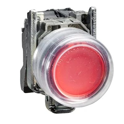 Imagen de Schneider Electric XB4BP42 Pulsador Diámetro 22, Retorno de Resorte, 1 NC, Rojo