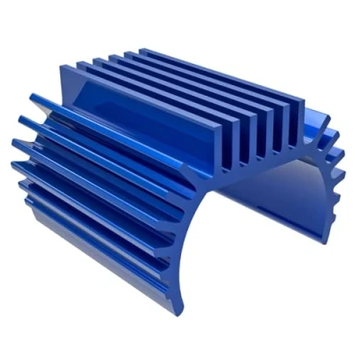 Imagen de TRAXXAS Disipador de calor 6061 T6 aluminio azul para motor Titan 87T TRX 4M