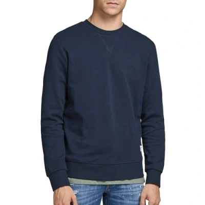 Imagen de Jack &amp; Jones Jjebasic Sweat Crew Neck Noos Sudadera, Marino, M Hombre