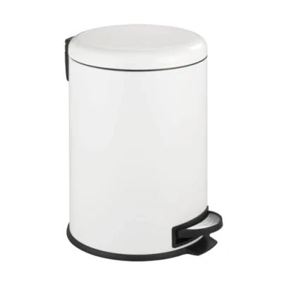 Imagen de Wenko Cubo de Pedal Leman Easy Close Blanco 20 L con Mecanismo Cierre Suave