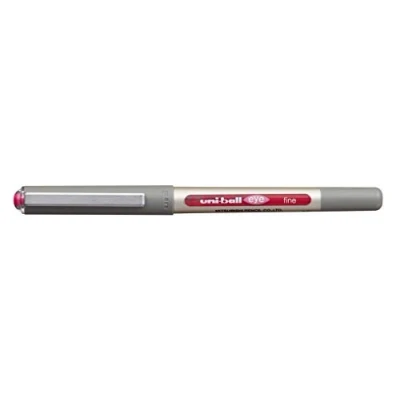 Imagen de Uni Ball UB 157 Eye Fine Bolígrafo (Gris, Rosa, Plata, De plástico), 12 unidades