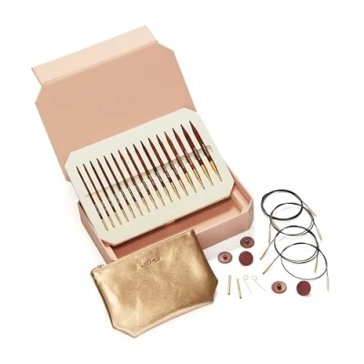 Imagen de KnitPro Symfonie, puntas de agujas tejer intercambiables color rosa, set regalo en caja 3,5, 4,00, 4,50, 5,00, 5,50, 6,00, 7,00 y 8,00 mm
