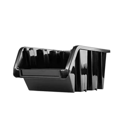 Imagen de 10 Cajas Apilables Gavetas Apilables, Tamaño 160 x 230 120 mm, Color Negro, Organizador de Pared