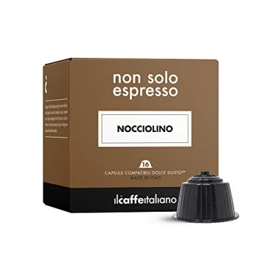 Imagen de Il Caffè Italiano Capsulas Compatibles Dolce Gusto Nocciolino 48 uds Cápsulas Compatibles, Dulce Aroma de Avellana Nescafe Made In Italy Frhome