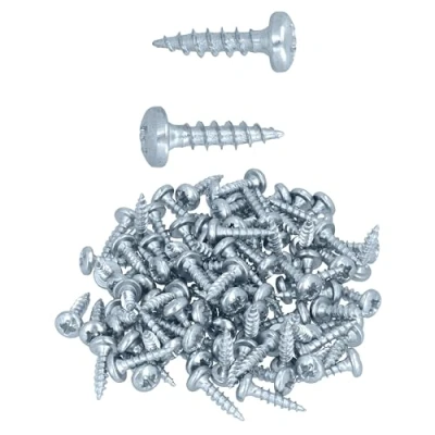 Imagen de HELPMATE tornillos de conexión madera galvanizados 4,0 x 16 100 unidades universales con accionamiento PZ2 y rosca completa Para fijación herrajes a