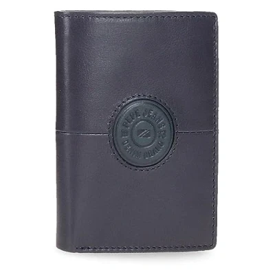 Imagen de Pepe Jeans Cracker Cartera Vertical con Monedero Azul 8,5x11,5x1 cms Piel