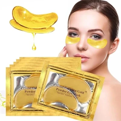 Imagen de 12 Piezas 6 pares Parches ojos bolsas y ojeras,Parches ojos,Parches Ojeras,Bolsas ojos,Eye patches,24K Oro para los Ojos,Máscara Ojos,para ojos,Patas de Gallo,Anti Edad