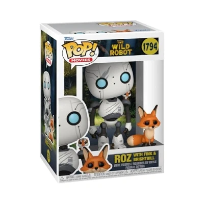 Imagen de Funko Pop! &amp; Buddy: Wild Robot Roz with Brightbill Fink Figura de Vinilo Coleccionable Idea Regalo Mercancia Oficial Juguetes para Niños y Adultos Movies Fans