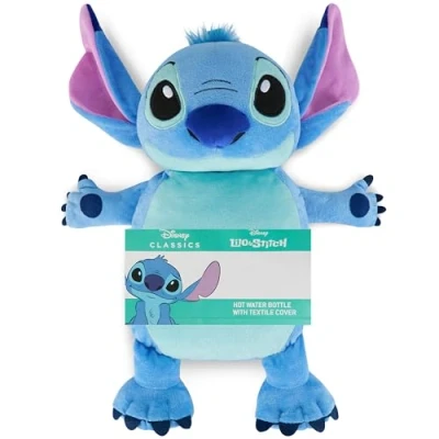 Imagen de Disney Stitch Bolsa de Agua Caliente con Funda, Menstruación Dolor Cervical y Cuello Alivio del (Stitch 3D_750 ML)