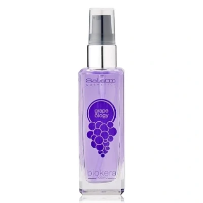 Imagen de SALERM Aceite Pepita de Uva Grapeology Biokera Natura 60 ml Reparador Puntas Sérum Hidratante para Pelo Seco y Dañado Antioxidante Cabellos Blancos o Decolorados