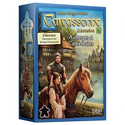 Imagen de Z Man Games Carcasonne Extensión 1 Hostales y Catedrales Juego de Mesa a Partir 7 años 2 6 Jugadores 40 Minutos