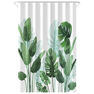 Imagen de Loti Living Cortina de ducha antimoho 120 x 200 cm Strelitzia poliéster Incluye anillas bañera
