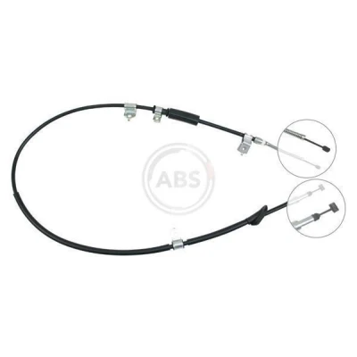 Imagen de A.B.S. K15698 Cable de Freno Mano 1713 Tambor para dirección izquierda/derecha ROVER: 200 Hatchback