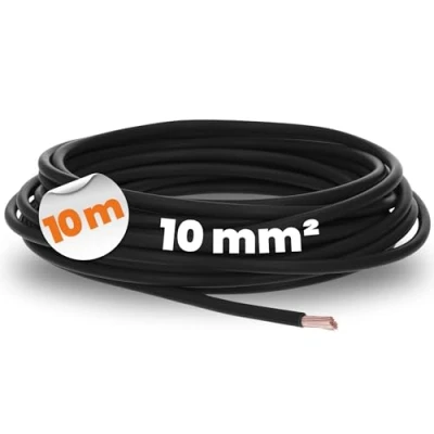 Imagen de 10 metros Lapp 4520015 H07V K mm² negro I Cable de cableado flexible PVC individual trenzado mm2