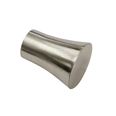 Imagen de Gardinia Extremo cónico, 2 topes, Metal, Aspecto de Acero Inoxidable, para Cortinas, diámetro, Ø 19 mm,