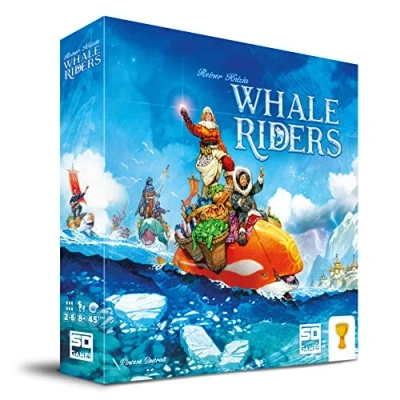 Imagen de SD GAMES Juego de Tablero Whale Riders Estrategia y Gestión Comercio, Losetas 30x30x5cm