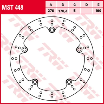 Imagen de TRW MST448 Disco de freno 276 5