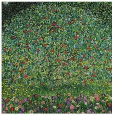 Imagen de max stitch design Juego de punto cruz algodón con diseño árbol Klimt, 100 % algodón, 14 puntos, 300 x cm, 54 cm