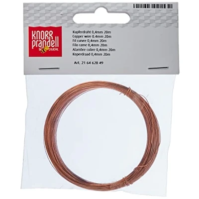 Imagen de Gütermann/KnorrPrandell 6462049 Alambre de Cobre 0,4 mm Ø 20m [Importado Alemania]