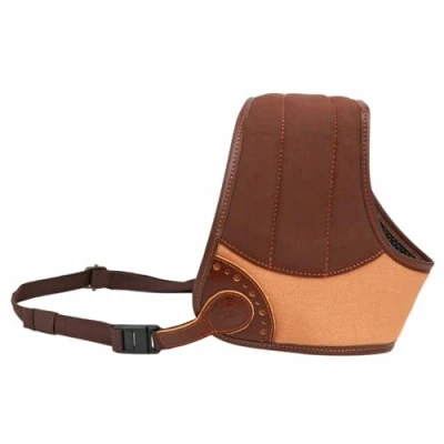 Imagen de Tourbn TOURBON Almohadilla de cuero lona para retroceso, ajustable, rifle, escopeta a prueba golpes, deportes, tiro, caza, zurdos