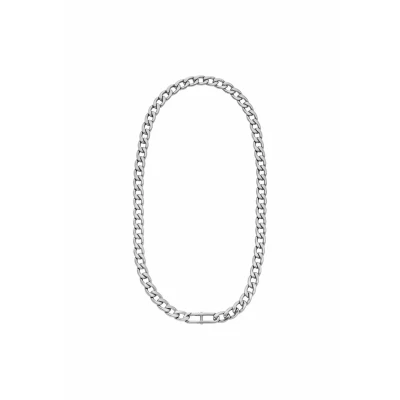 Imagen de Fossil Heritage JF04769040 Collar de Acero inoxidable plateado para hombre, Length: 508mm+5.0mm, Width: 27.4mm, inoxidable, No es una piedra preciosa