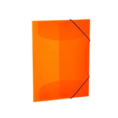 Imagen de HERMA 19656 Carpeta A4 translúcida naranja neón, 3 unidades, para niños, de plástico, con solapas interiores y goma, juego carpetas estables plástico niños niñas