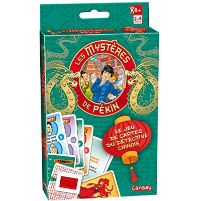 Imagen de Lansay Los misterios de Pekín Juego Cartas Reflexión Entre Amigos o Familiares Desde 8 años 2 a 4 Jugadores, Color (75120)