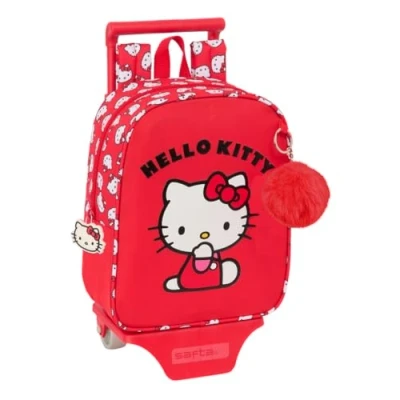 Imagen de Safta HELLO KITTY ICONIC Mochila Infantil, Niño, Escolar, Adaptable a Carro, Ideal para Guardería, Cómoda y Versátil, Calidad Resistencia, 22x10x27 cm