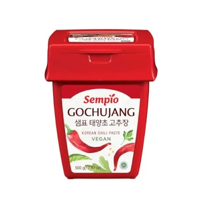 Imagen de Sempio (500g, 1.1 libras) Pasta de Chile Coreana, Dulce, Sabrosa y Picante. Salsa Pimienta Roja para Tteokbokki, Comida Coreana. Vegana