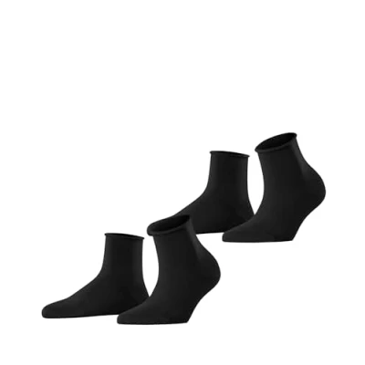 Imagen de ESPRIT Basic Pure 2 Pack W SSO algodón unicolor pares, Calcetines Mujer, Negro (Black 3000), 35 38