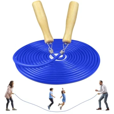 Imagen de Grupos Saltar Cuerda, Salto Cuerda Multijugador, El mejor equipo Longitud para Deportes Escolares Actividades Aire Libre 5 Metros 7 10 (C Mod. Azul, 7M)