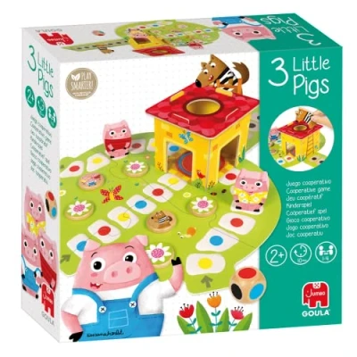 Imagen de Goula Juego Los 3 cerditos, de mesa preescolar a partir 2 años, Multicolor