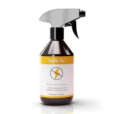 Imagen de StaticEx Spray Antiarrugas Ropa con Efecto Antiestático 250ml para Ropa, No Deja Manchas Ambienta y Refresca tu Armario Alternativa a la Pulsera Anti Electricidad Estatica