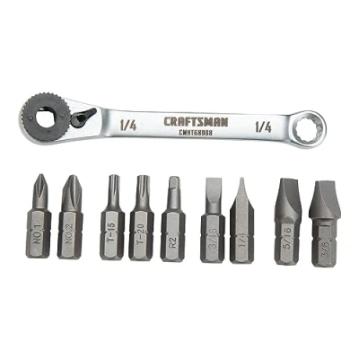 Imagen de CRAFTSMAN CMHT68008 Juego de destornilladores, trinquete, 10 piezas