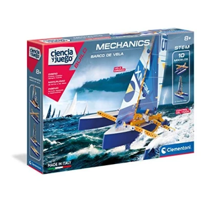 Imagen de Clementoni Mechanics Trimarán de construcciones mecánica a Partir 8 años, Juguete en español (55420)