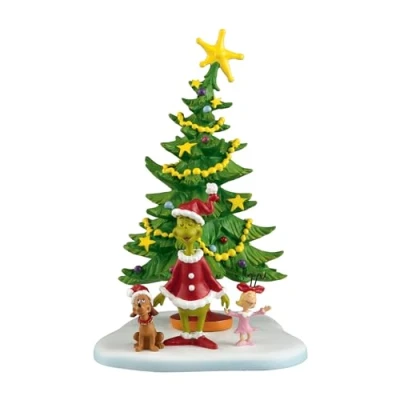 Imagen de Department 56 Grinch Villages Figura Decorativa de Bienvenida para el día Navidad, 5.6 Pulgadas (4024836), Color Verde