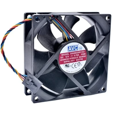 Imagen de AVC DS08025R12U 0.70A 12V 4 wire 5pin 8025 8cm PWM CPU high air volume cooling fan
