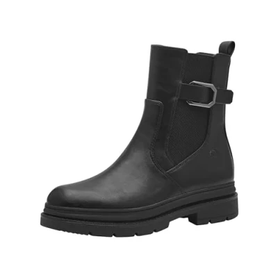 Imagen de Tamaris Botines Chelsea Veganos para Mujer, Negro, 40 EU