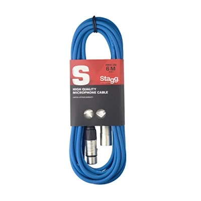 Imagen de Stagg 6 m azul XLR señal XLR/Cable micrófono