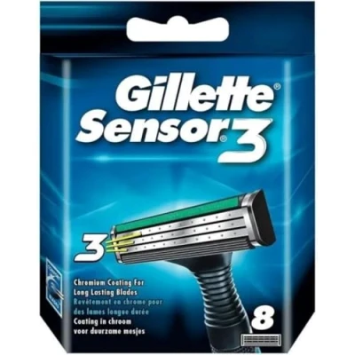 Imagen de Gillette Sensor3 Cuchillas de Afeitar Hombre, Paquete 3 Recambio