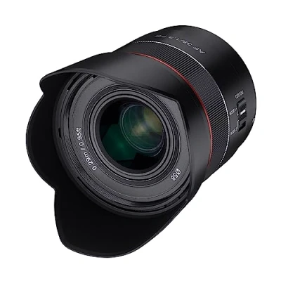 Imagen de Samyang AF 35 mm/F1.8 Sony FE Objetivo de enfoque automático para cámaras Alpha sin espejo, formato completo y APS C con montura E