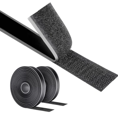 Imagen de AiQInu Belcro Adhesivo Fuerte, 8m x 16mm Auto Doble Cara, Reutilizable Cinta Adhesiva Hook Y Loop Para Doméstica, Bricolaje