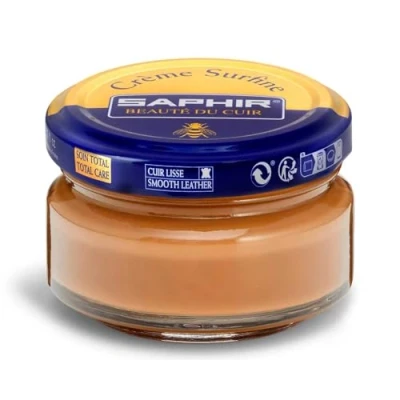Imagen de SAPHIR Crème Surfine 50 ml Pommadier Crema para Nutrir y Suavizar los Cueros Lisos (Camello 70)