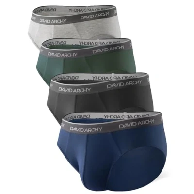 Imagen de DAVID ARCHY Calzoncillos para Hombre Ropa Interior de Fibra bambú con Bolsa Ultra Suaves y Transpirables Pack 4