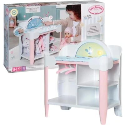Imagen de Baby Annabell Cambiador Day&amp;Night 709672, para muñecas de 36cm y 43cm, Efectos luz, Cambiador, Perchas, Requiere 3 Pilas AAA (no Incluidas), niños a Partir años