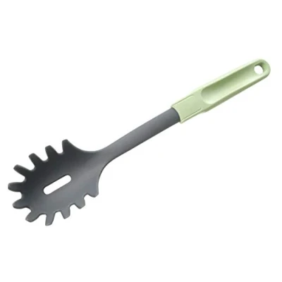 Imagen de Fackelmann Ecolution Cuchara para Espaguetis, Acero Inoxidable, Mango Ergonómico fabricado con Materiales Sostenibles, Resistente +270ºC, utensilios de cocina, Verde Menta, 32 cm, 1 ud.