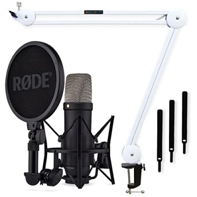 Imagen de Rode NT1 5th Generation XLR micrófono USB de estudio (incluye brazo keepdrum MS138 WH)