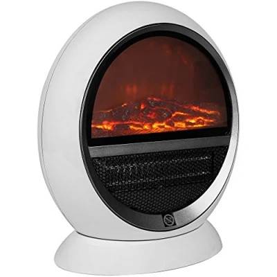Imagen de Deuba Termoventilador Chimenea Eléctrica LED Efecto de Llamas Temperatura Ajustable Estufa Calefactor